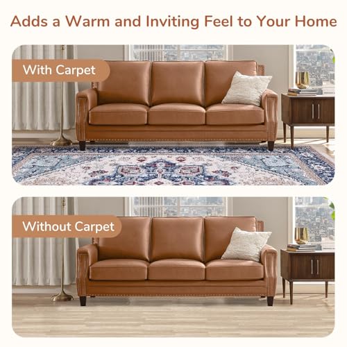 Soft Area Rugs 3' (3' (Round) / Blue & Red)