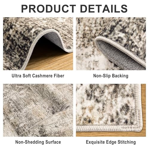 8x10 Area Rug Living Room (Brown Black Grey / 8' x 10' (Rectangular))