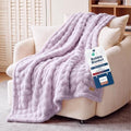 Cloud Bubble Throw Blanket (06 Light Purple / Throw (50" X 60"))