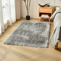 Grey Faux Sheepskin Fur Rug 3x5 ft (Grey / 3' x 5' (Rectangular))