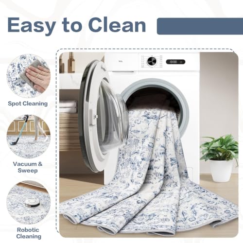 8x10 Area Rugs for Living Room (Blue / 8' x 10' (Rectangular))