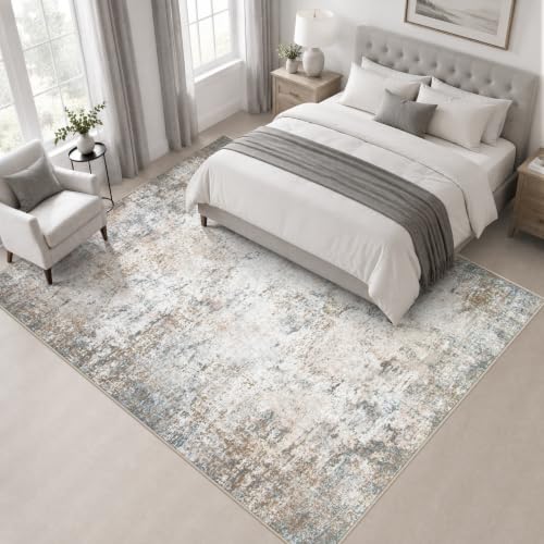 Area Rug Living Room (Brown Grey / 5' x 5' (Square))