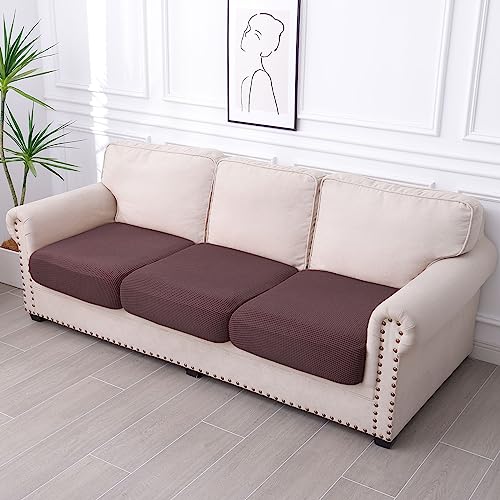 Waterproof Couch Cushion Covers for Pets (Chocolate / 3PCS)