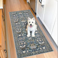 2x5 Decorative Vintage Hallway Runner (2' x 5' (Rectangular) / Floral/Blue)