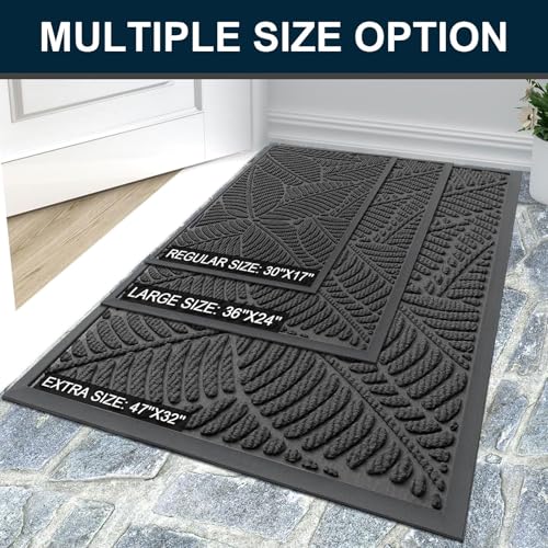Waterproof Front Doormat (Light Grey / 71" X 47")