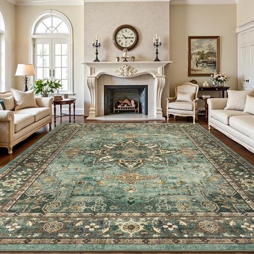 9x12 Green Area Rugs for Bedroom Living Room (Sunflower Green / 9' x 12' (Rectangular))