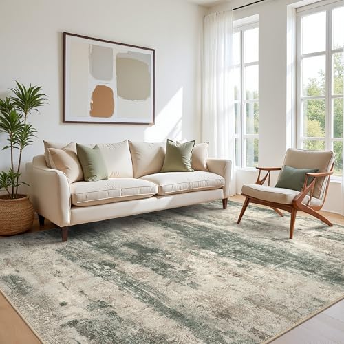 Area Rugs 10x14 for Living Room (Dark Sage/Grey / 10' x 14' (Rectangular))
