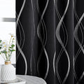 Black Out Window Curtains for Bedroom (1 - Black / 52"W x 54"L (Pack of 2))