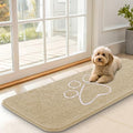 Dog Door Mat for Muddy Paws 47x17 (Beige / 47" X 17")