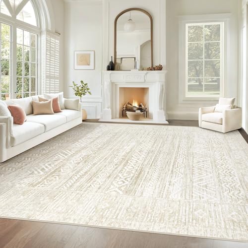 Living Room Rugs 10x14 (Ivory Beige / 10' x 14' (Rectangular))