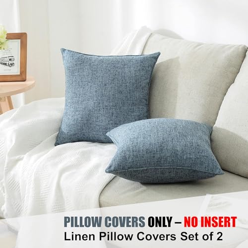 Throw Pillow Covers 20x20 (Blue-2pack / 20" x 20" (Pack of 2))