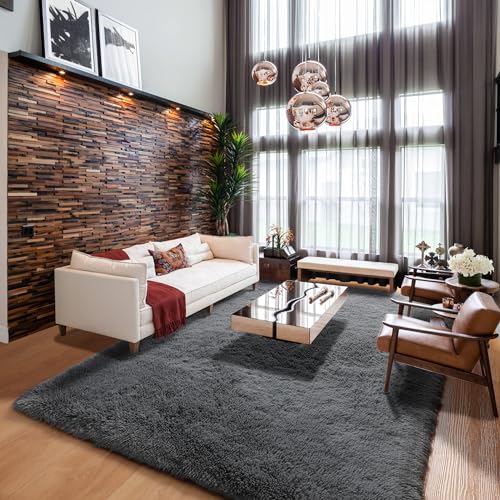 Grey Area Rugs for Living Room (Grey / 5' x 8' (Rectangular))