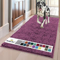 Super Water Absorbent Door Mat Indoor (Dark Purple / 36" x 60")