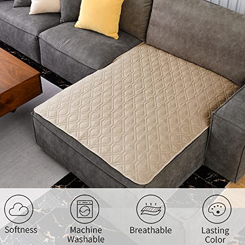 Waterproof Blanket Reversible Dog Bed Cover Pet Blanket for Furniture Bed Couch Sofa (40x50 Inch (Pack of 1) / Beige)