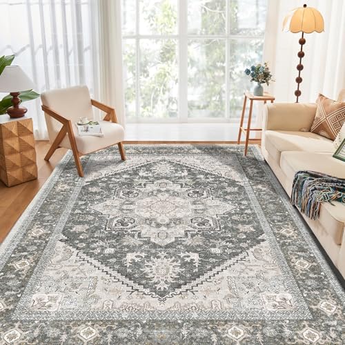 Soft Area Rugs 4x6 (4' x 6' (Rectangular) / Greenish Grey)