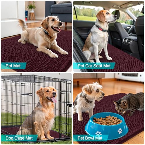 Dog Door Mat for Muddy Paws 70x46 (Russet / 70" X 46")
