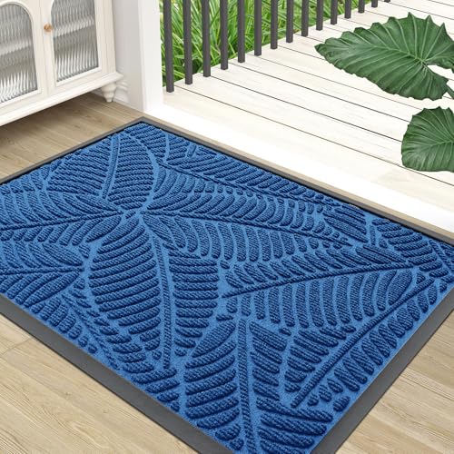 Waterproof Front Doormat (Light Blue / 29.5" X 17")