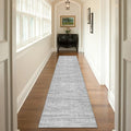 2.5x10 Washable Runner Rugs (Grey / 2'6" x 10' (Runner))