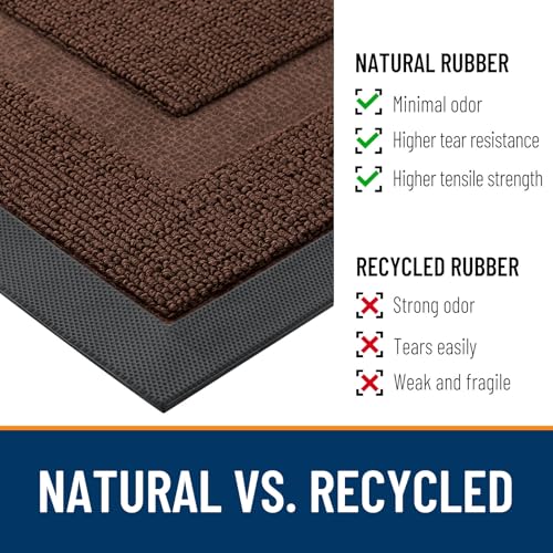 Front Door Mat Outside 33x21 (Chocolate Brown / 33" x 21")