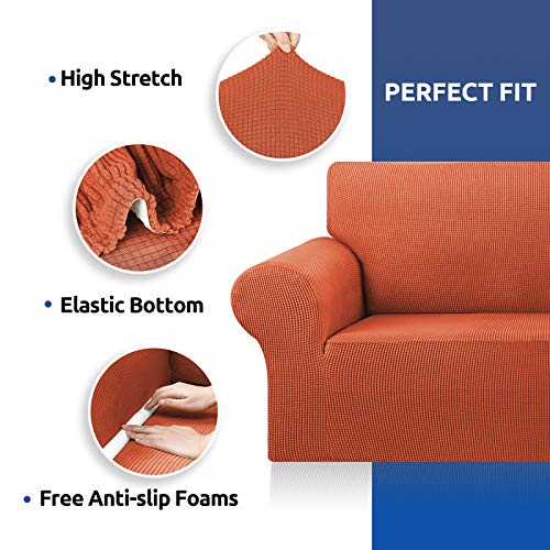 Stretch Oversized Couch Covers for Sofa Slipcover (Pureed Pumpkin / X-Large)