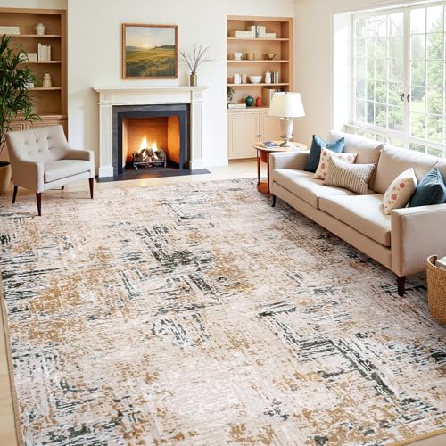 8x10 Area Rugs for Living Room (Brown Birch / 8' x 10' (Rectangular))