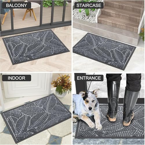 Waterproof Front Doormat (Grey / 59" X 20")