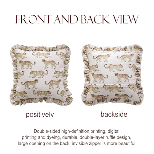 Designer Vintage Linen Throw Pillow Cover (18" x 18" (Pack of 1) / Fromm C)