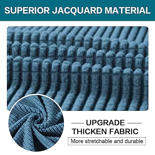 3 Piece Sofa Covers For 2 Cushion Couch Sofa Slipcover Soft Couch Cover For Dogs (Loveseat (2 Cushion) / Dusty Blue)