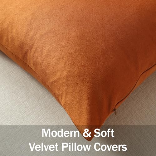 Throw Pillow Covers 18x18 Orange (Gold Flame / 18" x 18" (Pack of 2))