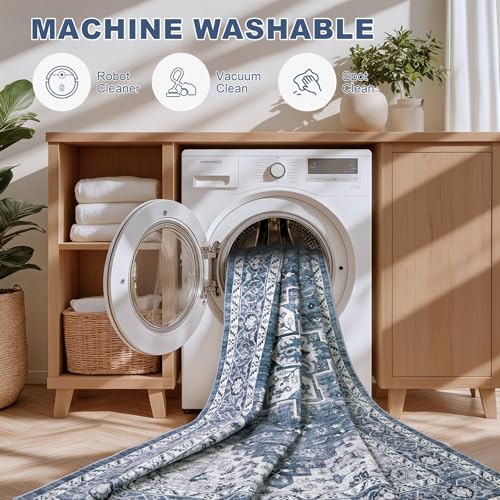 5x7 Area Rugs Living Room (Blue / 5' x 7' (Rectangular))