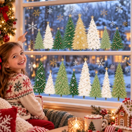 Christmas Window Clings Decor (Christmas Tree)