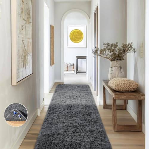 2x6 Washable Runner Rug for Hallway (1- Grey / 2' x 6' (Rectangular))