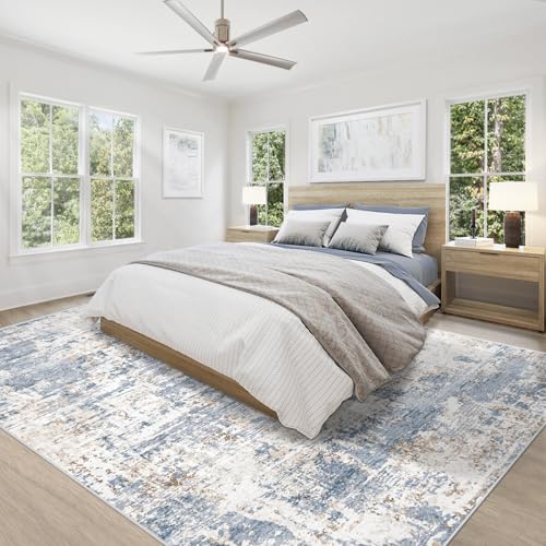 8x10 Area Rugs for Living Room (Blue / 8' x 10' (Rectangular))