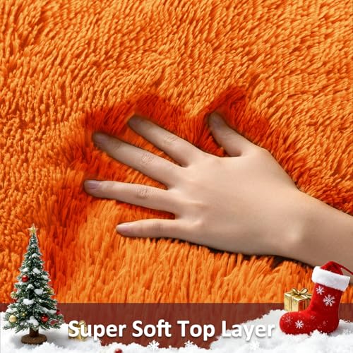 Orange Fall Rugs for Bedroom Living Room (Orange / 4' x 6' (Rectangular))