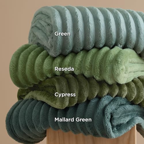 Soft Cal Size Blanket for Bed Sage Green 102"x96" (Sage Green / California King)