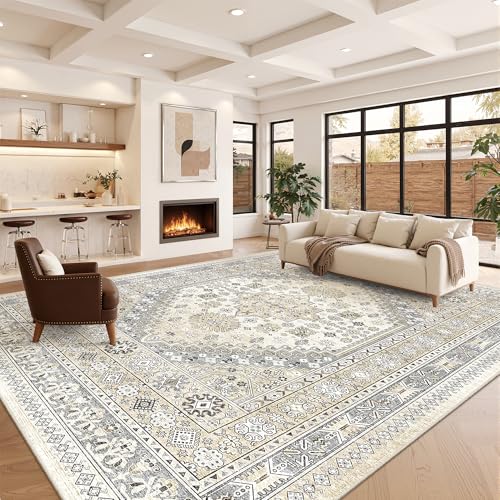 10x14 Area Rugs for Living Room (Beige/Grey / 10' x 14' (Rectangular))