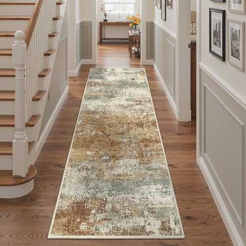 2'6"x6 Runner Rug for Hallway (Orange Green / 2'6" x 6' (Rectangular))