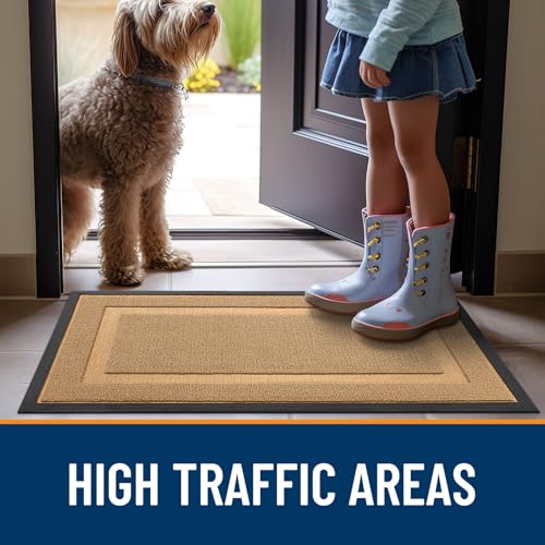 Front Door Mat Outside 33x21 (Butter Yellow / 33" x 21")