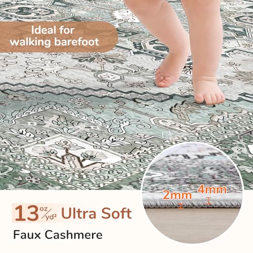 Soft Area Rugs 6x9 (6' x 9' (Rectangular) / Green)