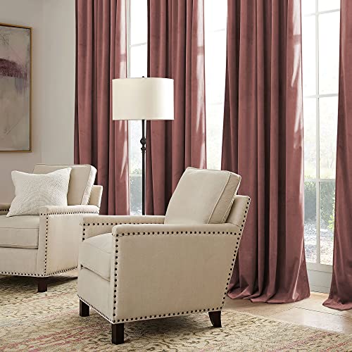 Velvet Curtains 102 inches Long (Wild Rose / 52"W x 102"L (Pack of 2))
