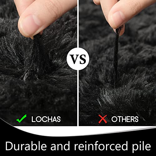 2x8 Runner Rugs for Hallway (Black / 2' x 8' (Runner))