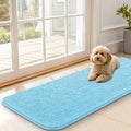 Dog Door Mat for Muddy Paws 47x17 (Blue / 47" X 17")