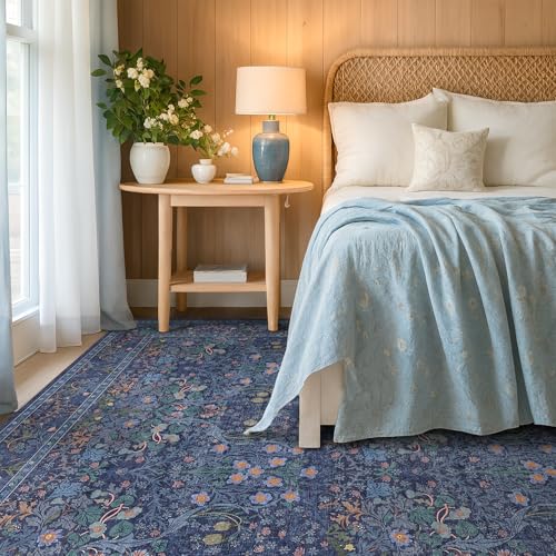 Dark Blue Living Room Rug 8x10 (Dark Blue / 8' x 10' (Rectangular))
