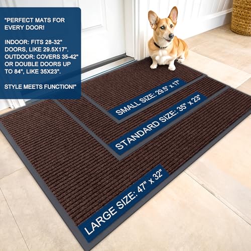 Front Door Mat 35x23 (Brown / 35" X 23")