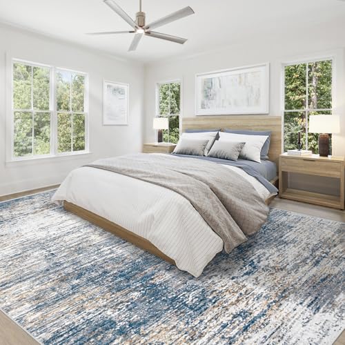 9x12 Area Rug for Living Room (Blue White / 9' x 12' (Rectangular))