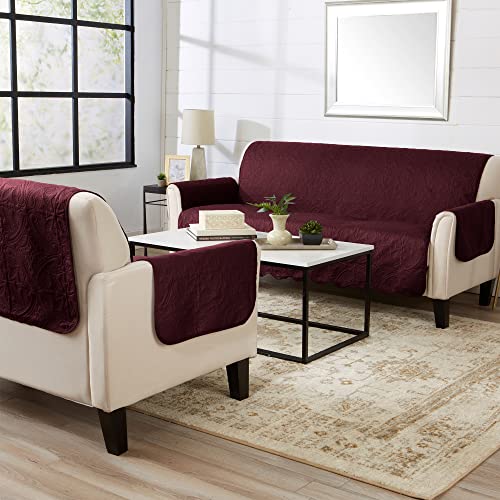 Reversible Chair Cover (Chair / Wine / Light Grey)