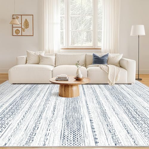8x10 Area Rugs Living Room (W-blue / 8' X 10' (Rectangular))