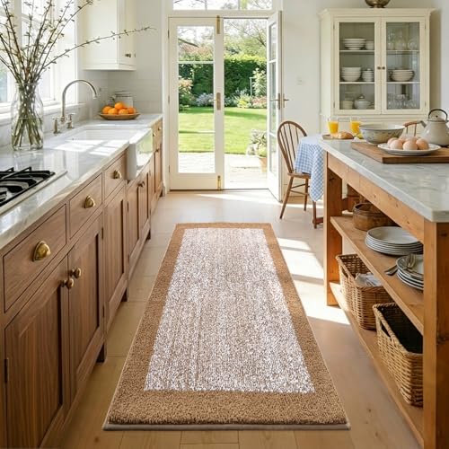 48x24 Long Bathroom Rugs Non Slip Washable (Coffee / 2' x 4' (Rectangular))