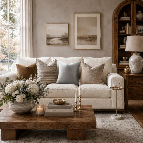Silver Grey Velvet Throw Pillow Covers 24x24 Pack of 2 (Silver Grey / 24" x 24" (Pack of 2))