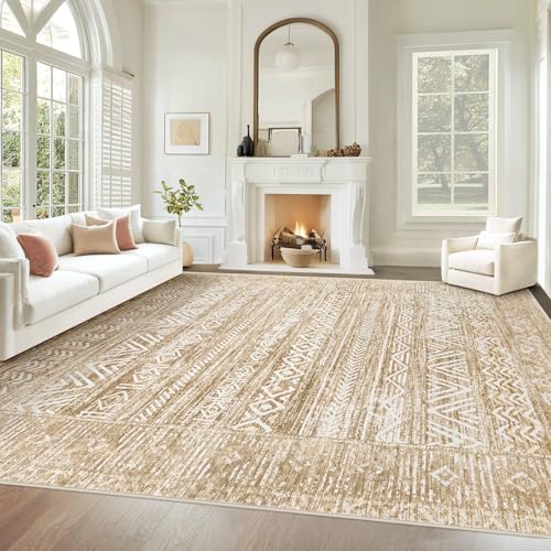 Living Room Rugs 8x10 (Light Brown / 8' x 10' (Rectangular))